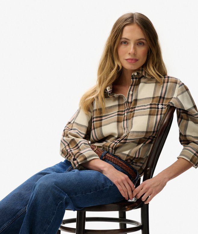 Superdry Check Flannel Boyfriend Shirt