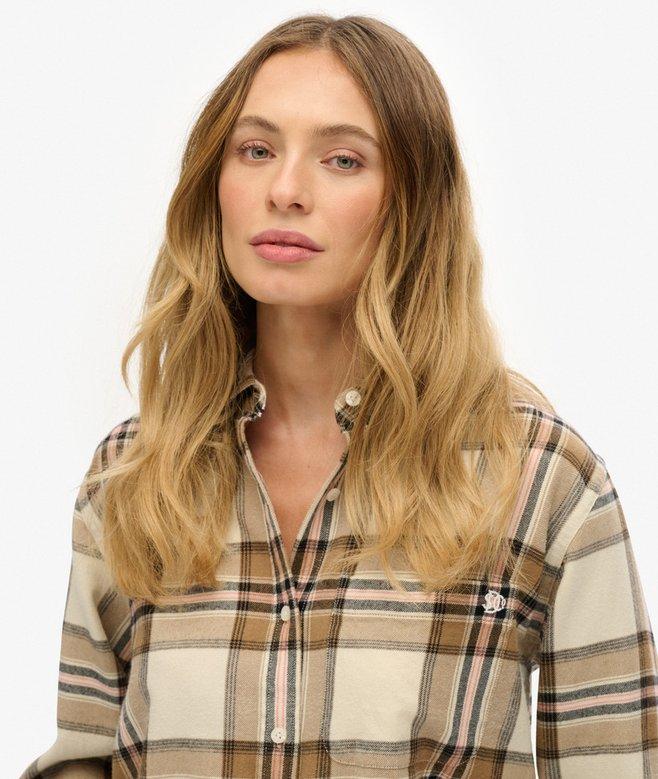 Superdry Check Flannel Boyfriend Shirt