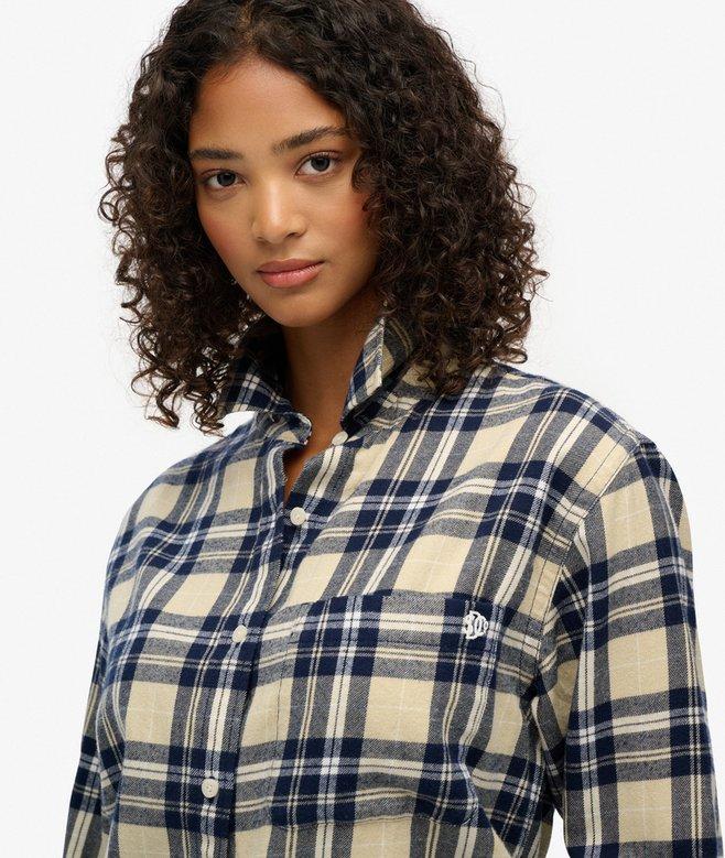Superdry Check Flannel Boyfriend Shirt