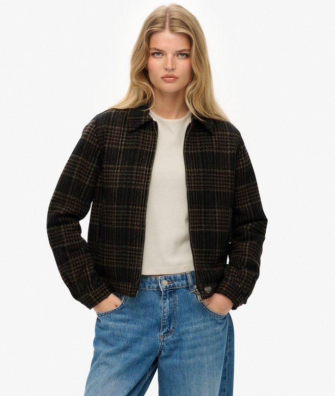 Superdry Checked Ranch Quilted Jacket