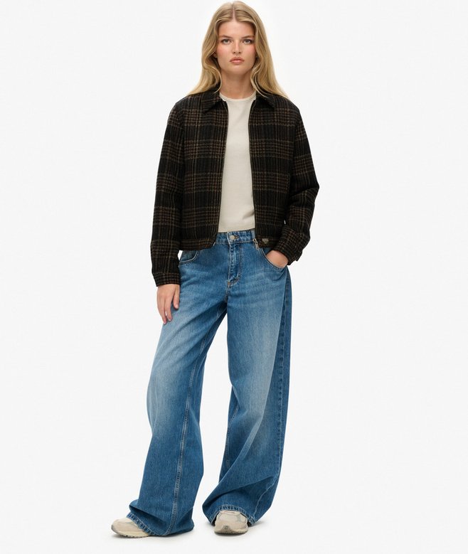 Superdry Checked Ranch Quilted Jacket