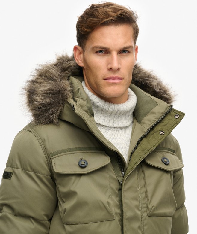 Superdry Chinook Faux Fur Parka Coat
