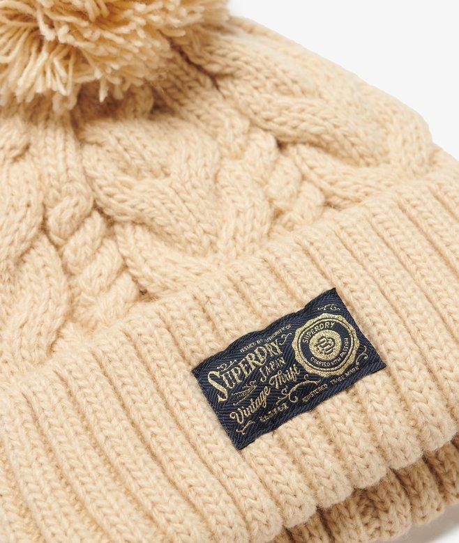 Superdry Chunky Cable Beanie Hat