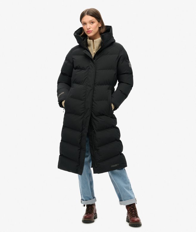 Superdry City Chevron Padded Longline Coat