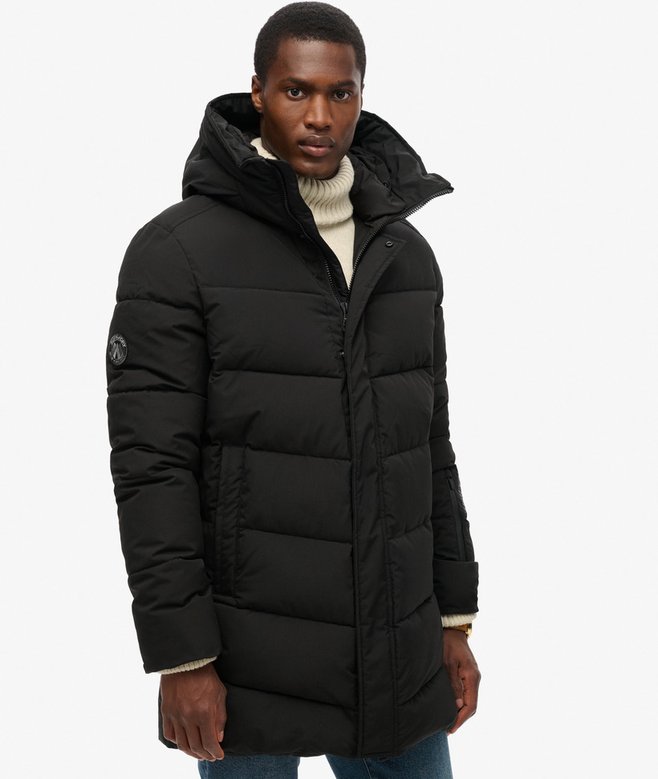 Superdry City Chevron Padded Parka Coat