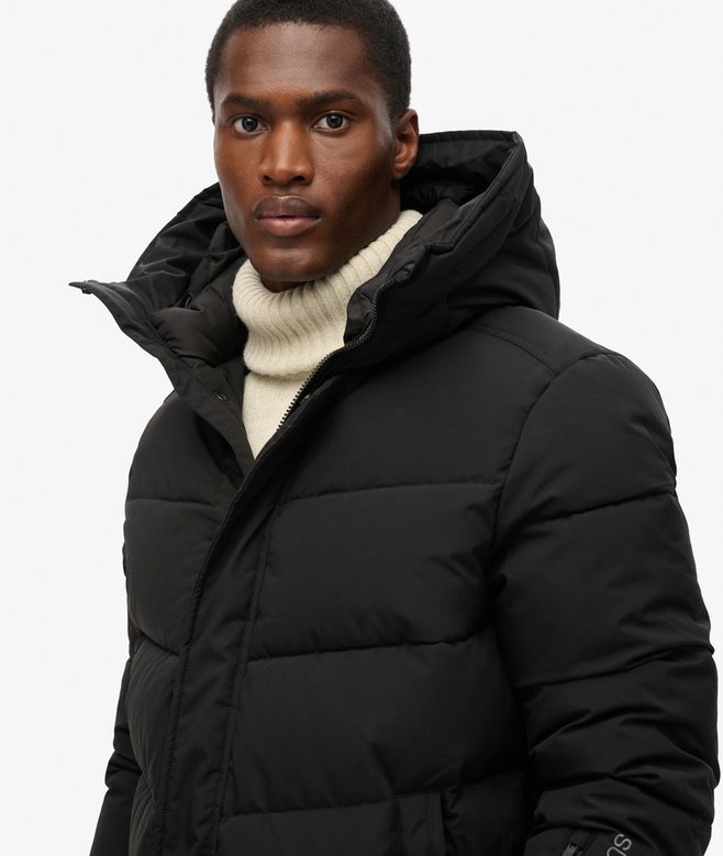 Superdry City Chevron Padded Parka Coat