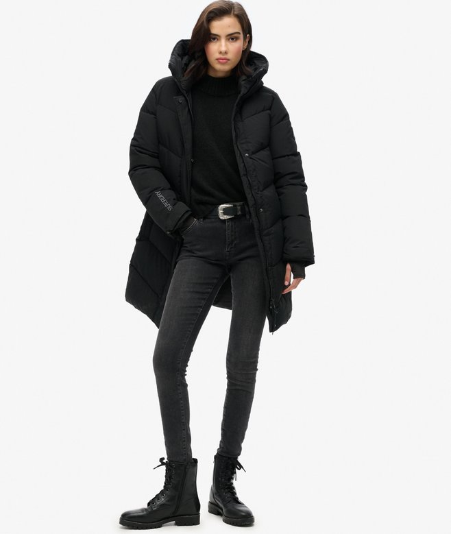 Superdry City Chevron Padded Parka Coat