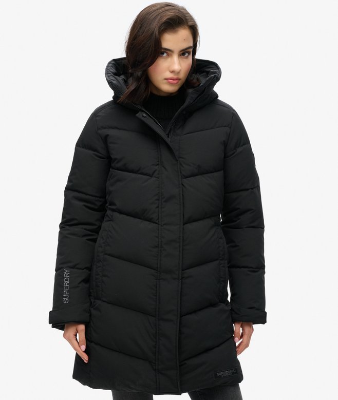 Superdry City Chevron Padded Parka Coat