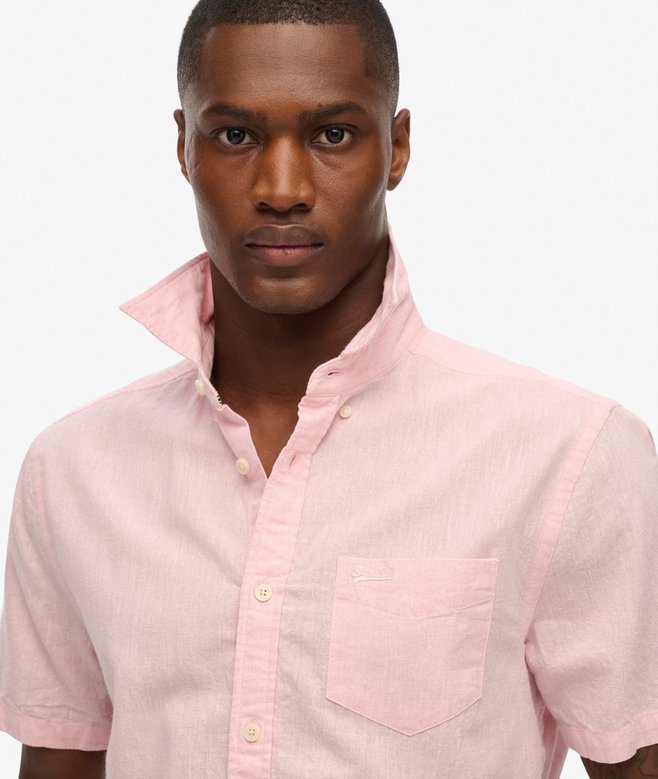 Superdry City Cotton Linen Short Sleeve Shirt