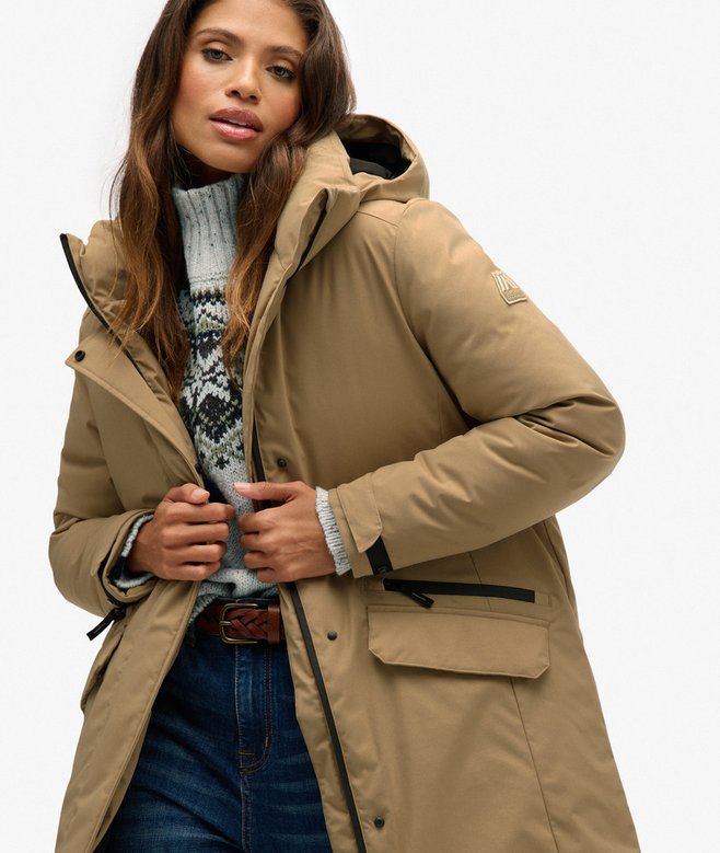 superdry City Fishtail Padded Parka