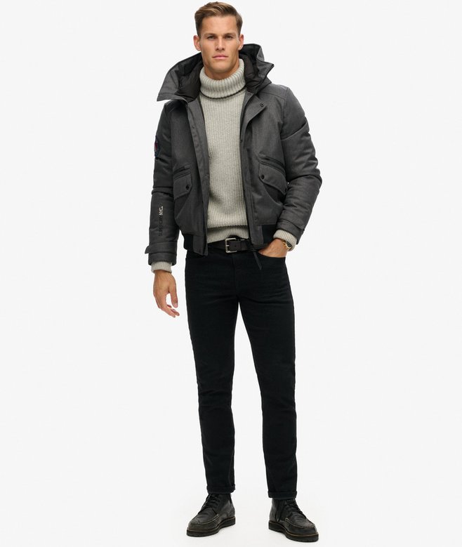 Superdry City Tweed Padded Bomber Jacket