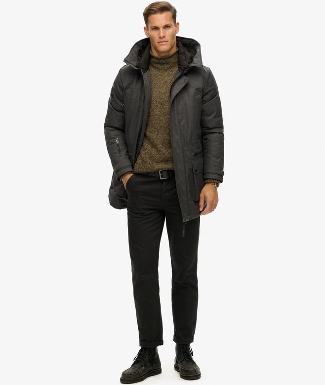 Superdry City Tweed Padded Parka Jacket