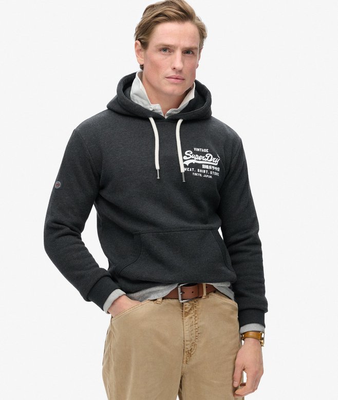 superdry Classic Vintage Logo Graphic Hoodie