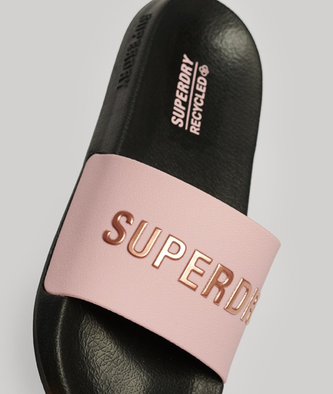 Superdry Code Logo Pool Sliders