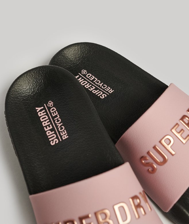 Superdry Code Logo Pool Sliders