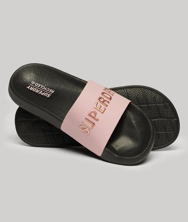 superdry Code Logo Pool Sliders