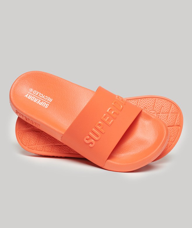 superdry Code Logo Pool Sliders
