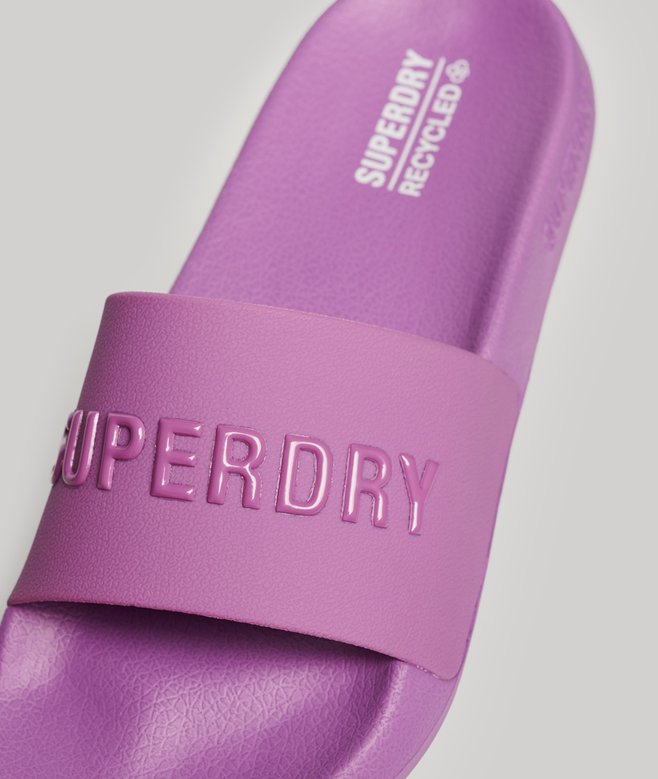 Superdry Code Logo Pool Sliders
