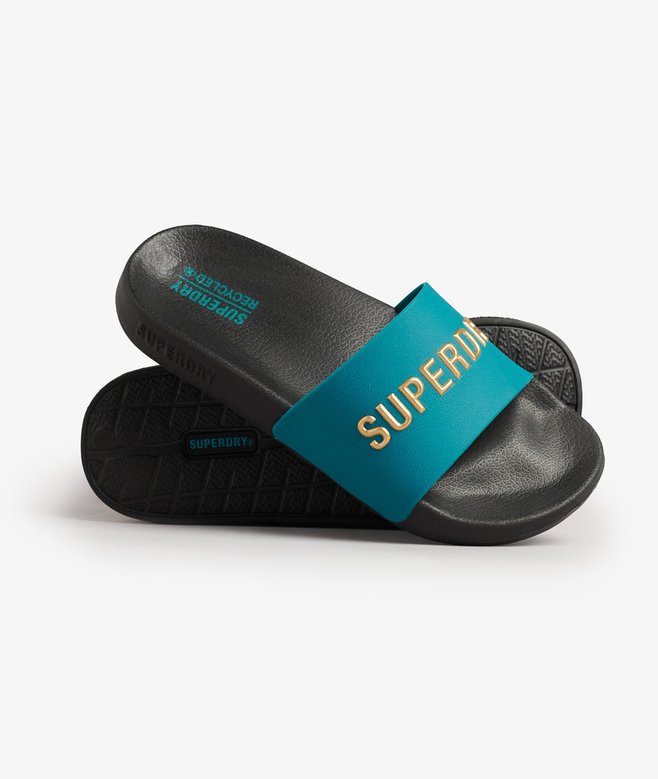superdry Code Logo Pool Sliders