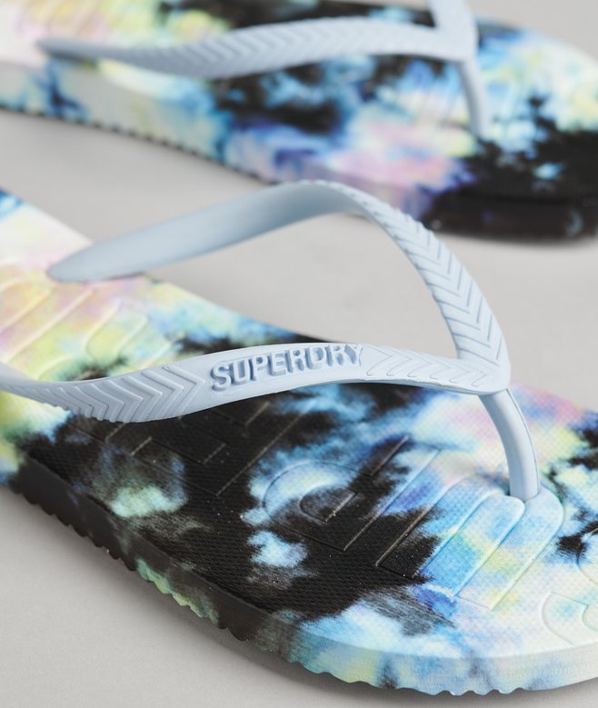 Superdry Code Tie Dye Flip Flops