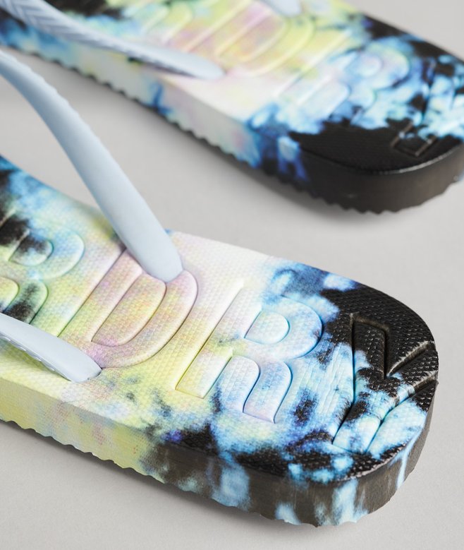Superdry Code Tie Dye Flip Flops