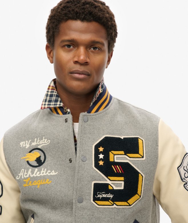 Superdry College Patched Bomber Jacket