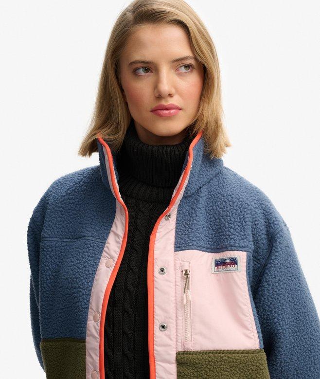 Superdry Colour Block Fleece Jacket