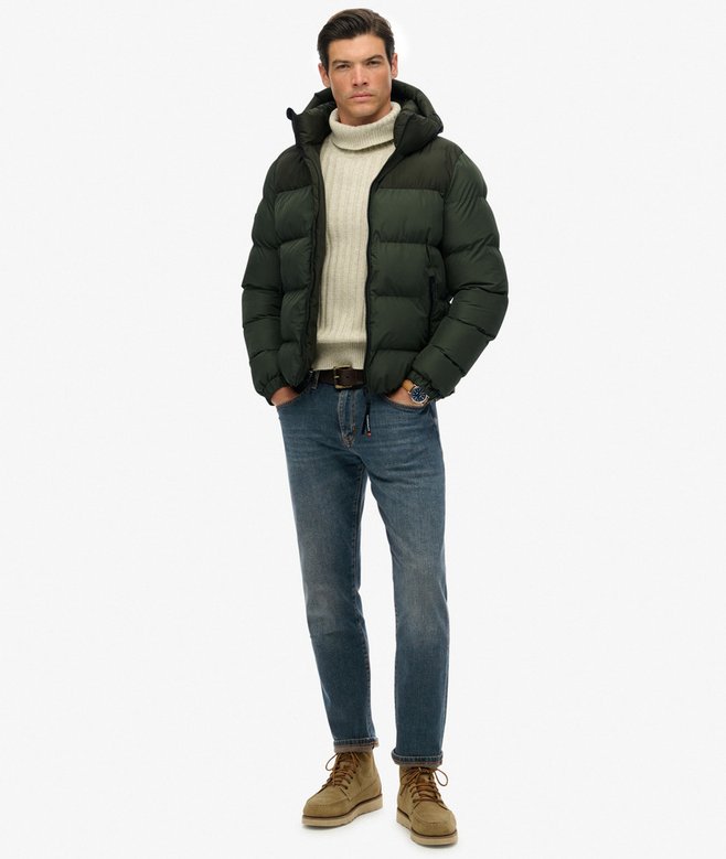 Superdry Colourblock Hooded Puffer Jacket