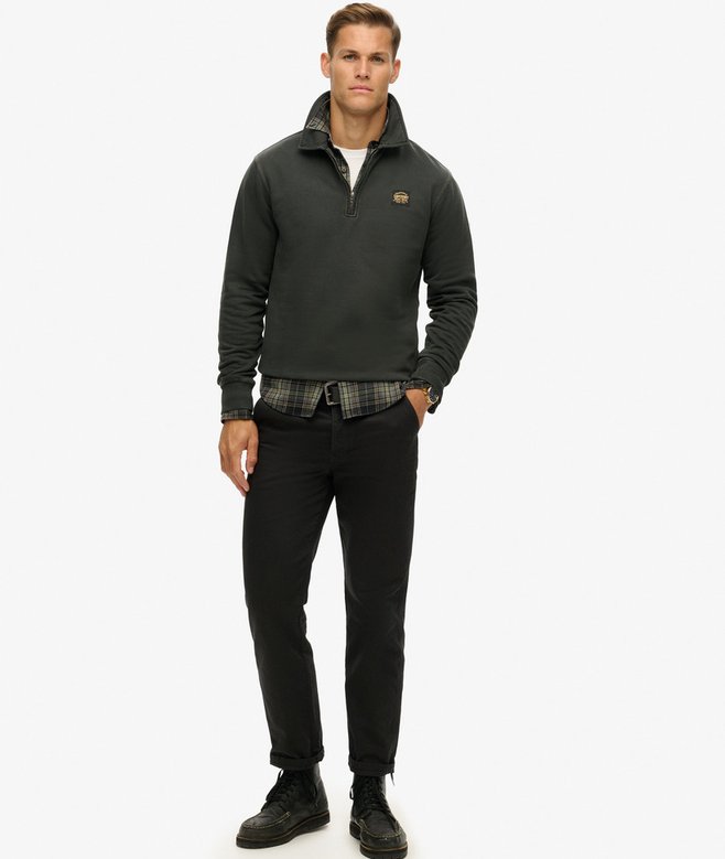 Superdry Contrast Stitch Half Zip Sweatshirt