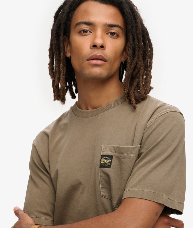 Superdry Contrast Stitch Pocket T-Shirt