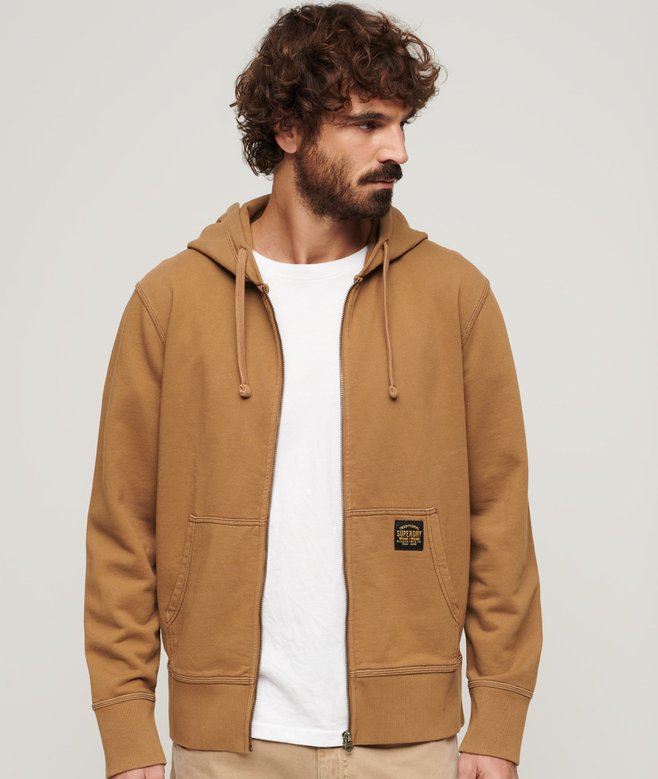 superdry Contrast Stitch Relaxed Zip Hoodie
