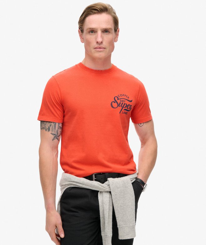 superdry Copper Label Chest Graphic T-Shirt