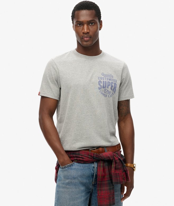 superdry Copper Label Chest Graphic T-Shirt