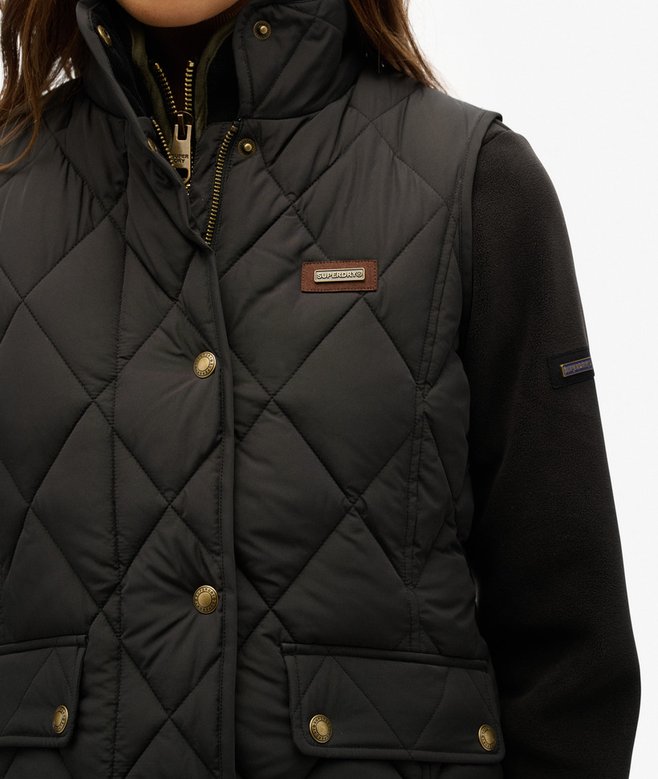 Superdry Cord Trimmed Liner Gilet