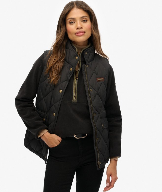 superdry Cord Trimmed Liner Gilet