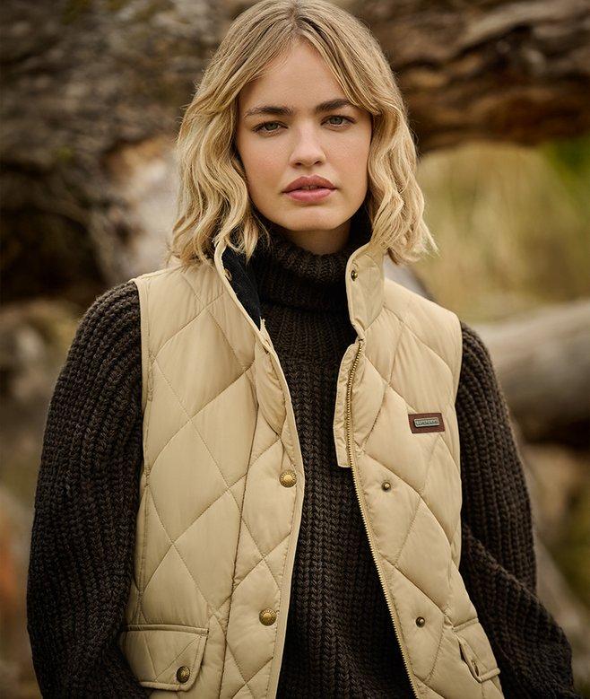 superdry Cord Trimmed Liner Gilet