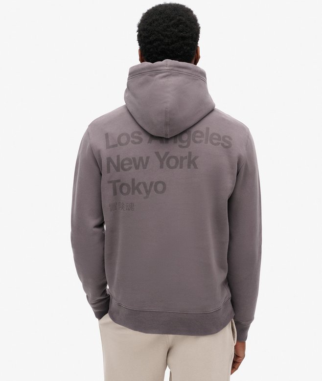 Superdry Core Logo City Loose Fit Hoodie