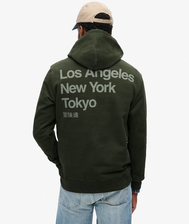 Superdry Core Logo City Loose Fit Hoodie