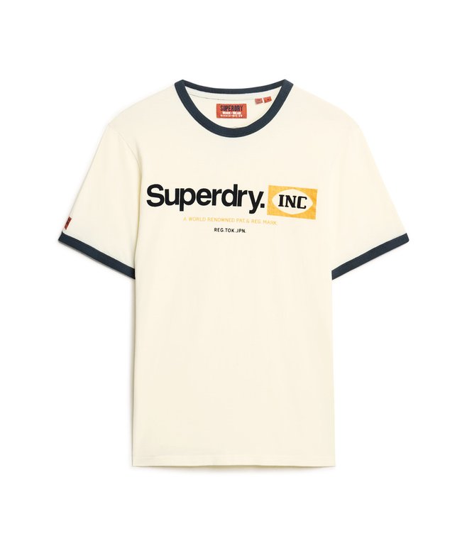 Superdry Core Logo Ringer Workwear Graphic T-Shirt