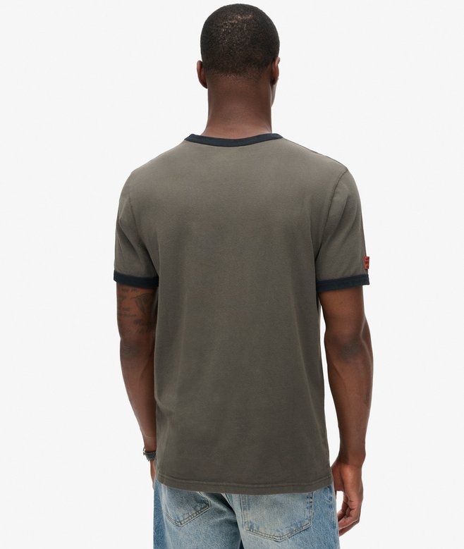 Superdry Core Logo Ringer Workwear Graphic T-Shirt