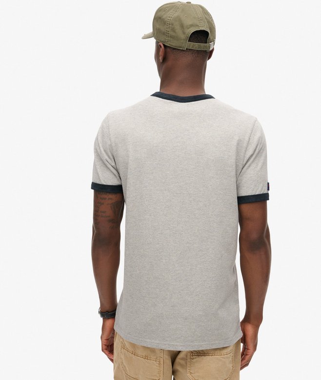 Superdry Core Logo Ringer Workwear Graphic T-Shirt