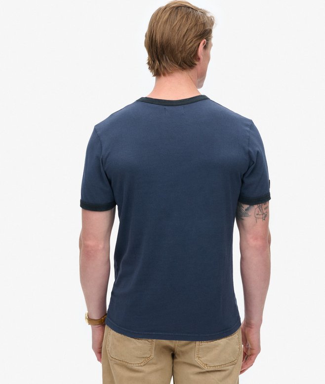 Superdry Core Logo Ringer Workwear Graphic T-Shirt