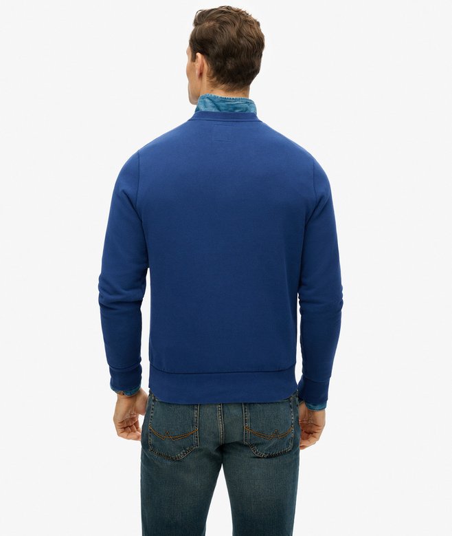 Superdry Core Logo Stripe Relaxed Crew Sweatshirt