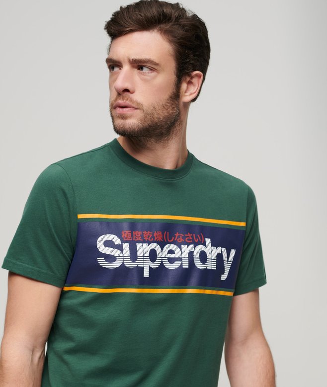 Superdry Core Logo Stripe T-Shirt