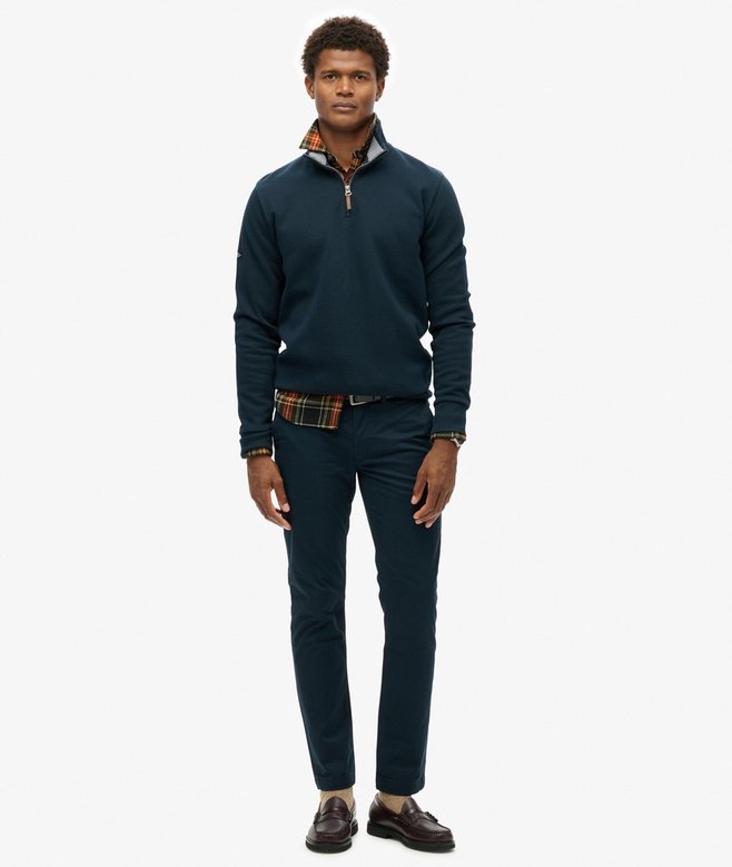 Superdry Core Pique Half Zip Sweatshirt