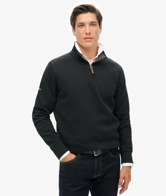 superdry Core Pique Half Zip Sweatshirt