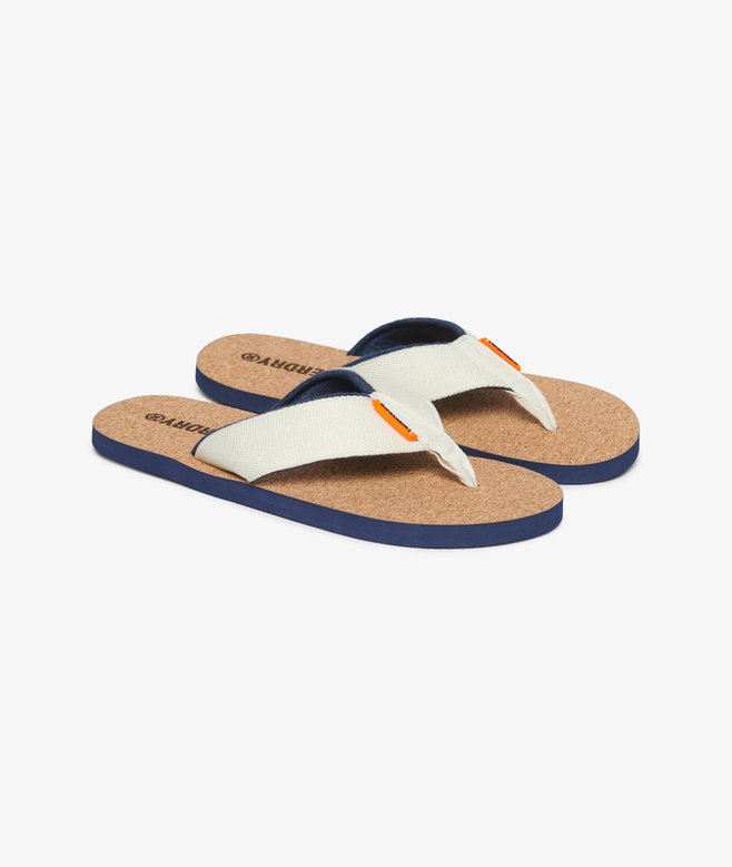 superdry Cork Graphic Flip Flops