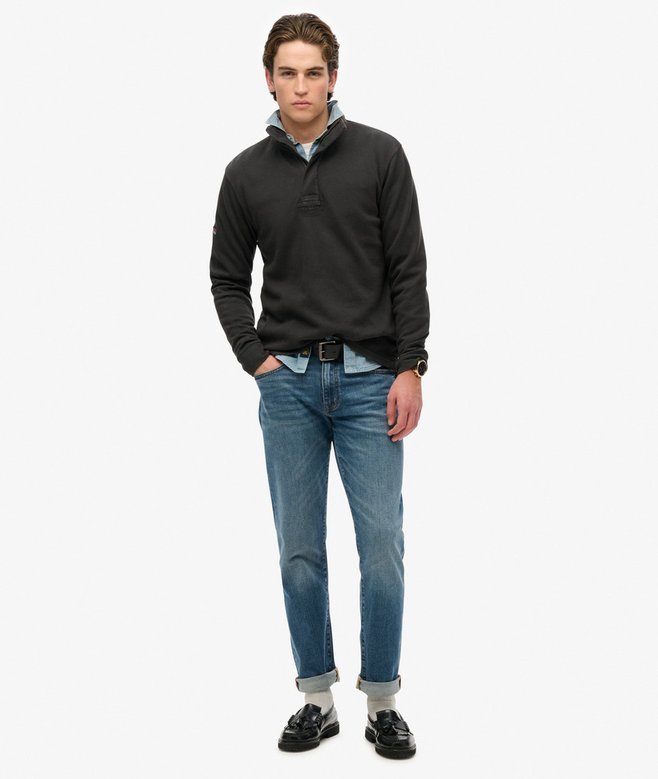 Superdry Cotton Classic Pique Half Zip Sweatshirt