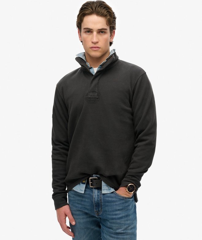 superdry Cotton Classic Pique Half Zip Sweatshirt