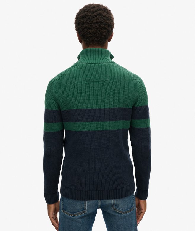 Superdry Cotton Classic Stripe Half-Zip Jumper